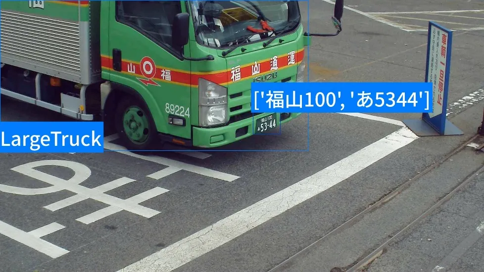 日本車牌辨識 範例圖片 1
